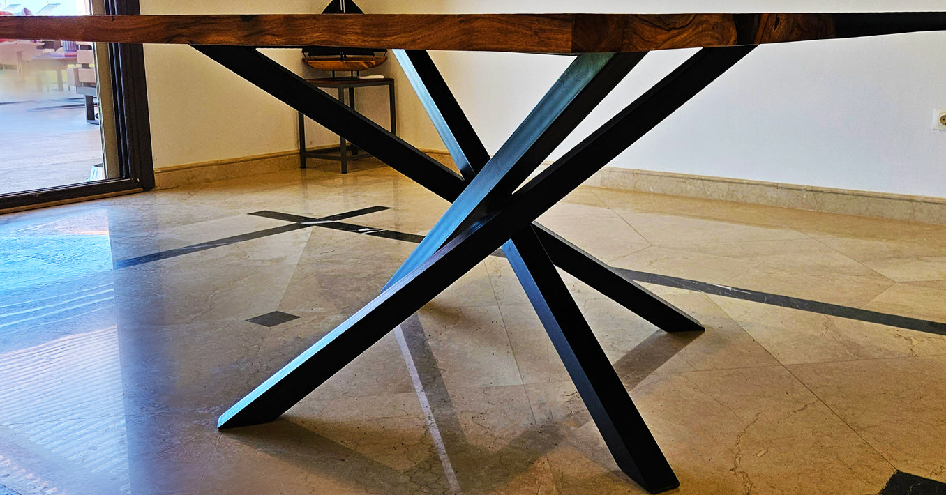 Epoxy Live Edge Dining Table